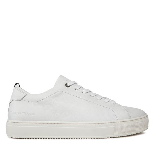 Sneakers Tommy Hilfiger Premium Cupsole Grained Lth FM0FM04893 White YBS - Chaussures.fr - Modalova