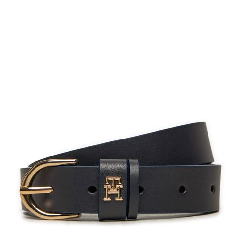 Ceinture Tommy Hilfiger Essential Effortless AW0AW16354 Bleu marine - Chaussures.fr - Modalova