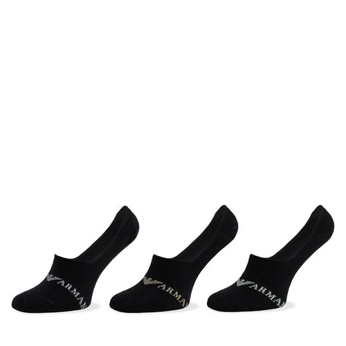 Lot de 3 paires de socquettes Emporio Armani 306227 4R254 50620 Nero/Nero/Nero - Chaussures.fr - Modalova