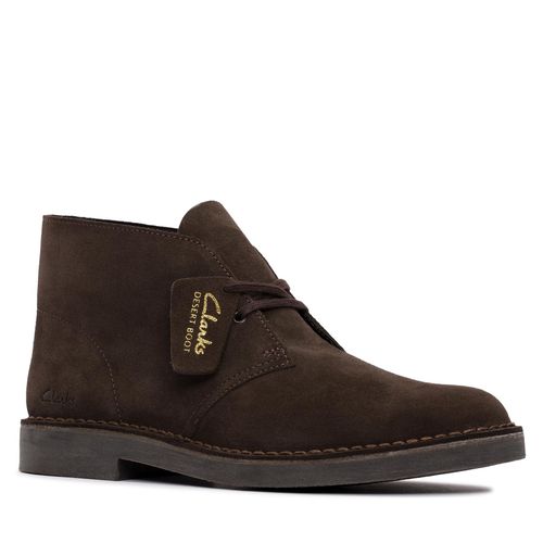 Boots Clarks Desert Bt Evo Dark Dark Brown Suede - Chaussures.fr - Modalova