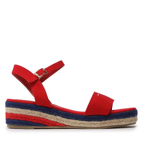 Espadrilles Tommy Hilfiger Rope Wedge T3A7-32778-0048300 S Red 300 - Chaussures.fr - Modalova