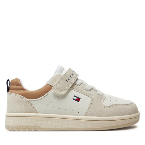 Sneakers Tommy Hilfiger Low Cut Lace-Up/Velcro Sneaker T1X9-33341-1269 S Beige/Off White A360 - Chaussures.fr - Modalova