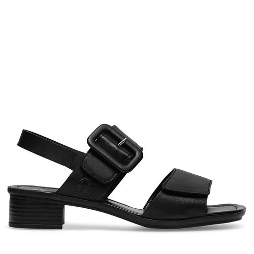 Sandales Rieker 62663-01 Noir - Chaussures.fr - Modalova