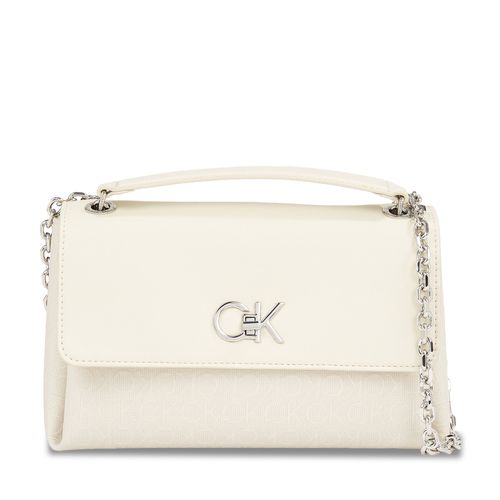 Sac à main Calvin Klein Re-Lock Conv Shoulder Bag_Jcq K60K611755 Dk Ecru Jacquard Mono PC4 - Chaussures.fr - Modalova