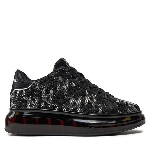 Sneakers KARL LAGERFELD KL62624 Black Synth Text W/Silver - Chaussures.fr - Modalova
