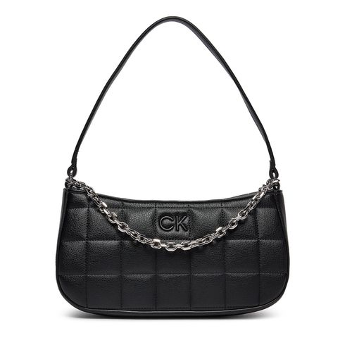Sac à main Calvin Klein Square Quilt Chain Elongated Bag K60K612017 Noir - Chaussures.fr - Modalova