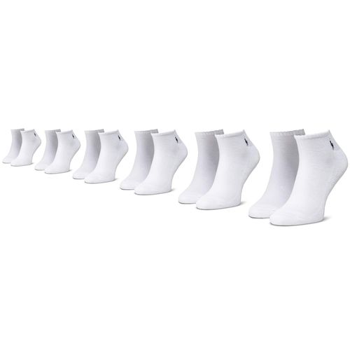 Lot de 6 paires de chaussettes basses unisexe Polo Ralph Lauren 449723765002 r.OS White - Chaussures.fr - Modalova