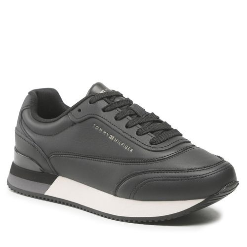 Sneakers Tommy Hilfiger Lux Leather Sneaker FW0FW06836 Black BDS - Chaussures.fr - Modalova