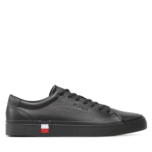 Sneakers Tommy Hilfiger Modern Vulc Corporate Leather FM0FM04351 Noir - Chaussures.fr - Modalova
