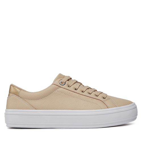Sneakers Tommy Hilfiger Essential Vulc Leather Sneaker FW0FW07778 Blanc - Chaussures.fr - Modalova
