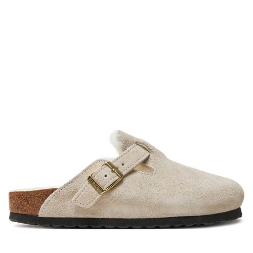 Mules / sandales de bain Birkenstock Boston Shearling Leve 1026192 Blanc - Chaussures.fr - Modalova