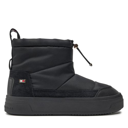 Bottes de neige Tommy Hilfiger Flag Nylon Mini Snowboot FW0FW08334 Noir - Chaussures.fr - Modalova