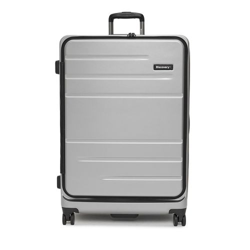 Valise rigide grande taille Discovery Patrol D003HA.71.23 Metallic Silver - Chaussures.fr - Modalova