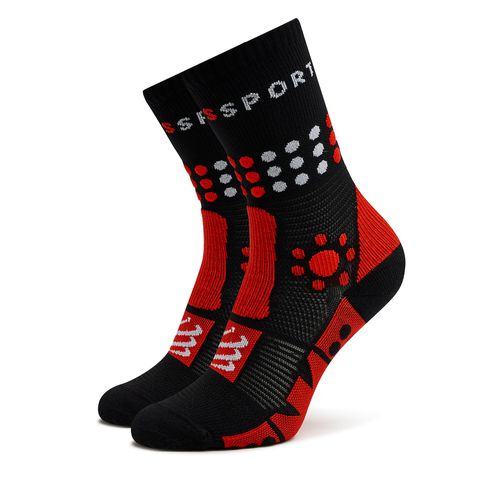 Chaussettes hautes unisex Compressport Trekking SCRU2009017 Black/Core Red/White - Chaussures.fr - Modalova