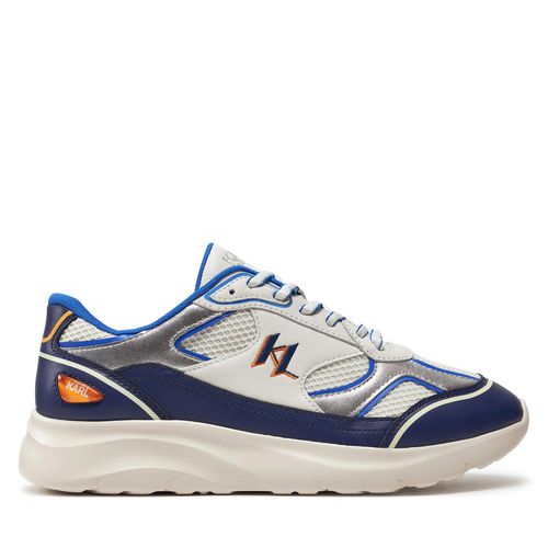 Sneakers KARL LAGERFELD KL53620 White Lthr/Text w/Navy 41A - Chaussures.fr - Modalova