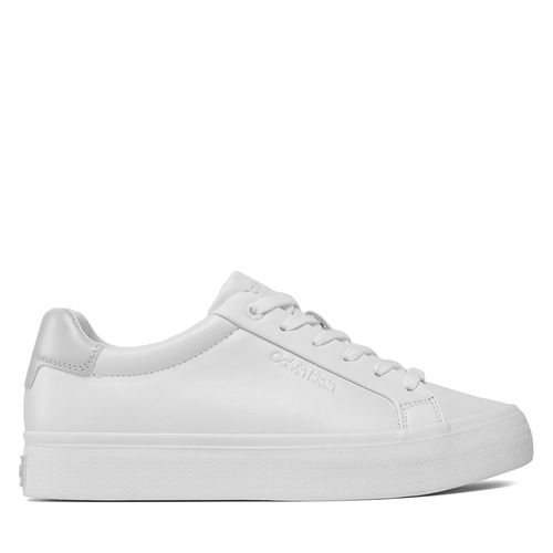 Sneakers Calvin Klein Vulc Lace Up Nano Fox-Lth HW0HW01066 White/Pearl Grey 0K9 - Chaussures.fr - Modalova
