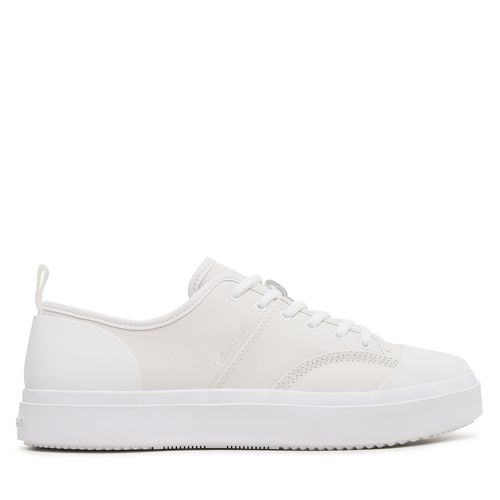Sneakers Calvin Klein Low Top Lace Up Lth HM0HM01045 Triple White 0K4 - Chaussures.fr - Modalova