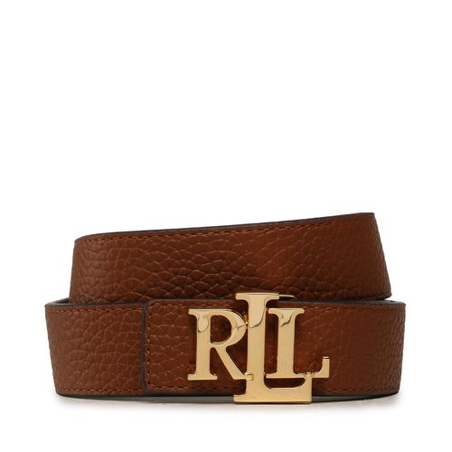 Ceinture Lauren Ralph Lauren 412912039002 Lauren Tan/Dark Brown - Chaussures.fr - Modalova