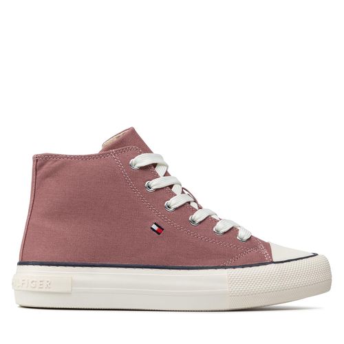 Sneakers Tommy Hilfiger High Top Lace-Up Sneaker T3A4-32119-0890 S Rose - Chaussures.fr - Modalova