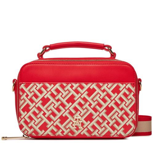 Sac à main Tommy Hilfiger Iconic Tommy Camera Bag Mono AW0AW16083 Rouge - Chaussures.fr - Modalova