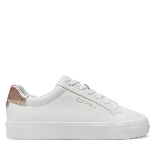 Sneakers Calvin Klein Vulc Lace Up Saff Fox W/Met Bt HW0HW02104 Blanc - Chaussures.fr - Modalova