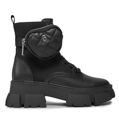 Bottes de randonnée Steve Madden Tanker-H Bootie SM19000035 SM19000035-017 Black Leather - Chaussures.fr - Modalova