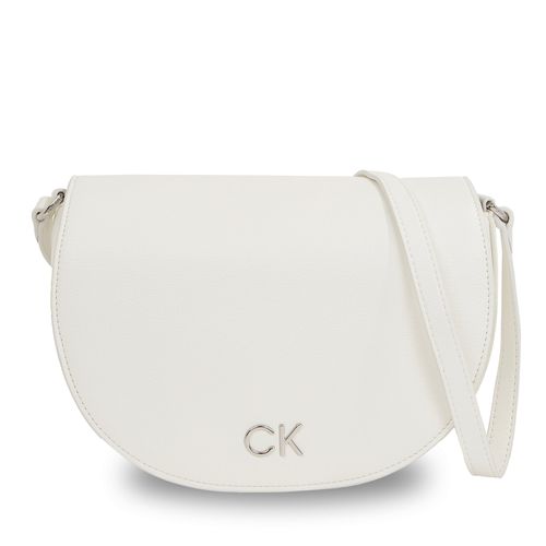 Sac à main Calvin Klein Ck Daily Saddle Bag Pebble K60K611679 Blanc - Chaussures.fr - Modalova