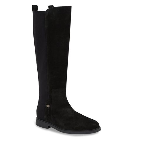 Bottes cavalières Tommy Hilfiger Tommy Essentials Longboot FW0FW07476 Noir - Chaussures.fr - Modalova