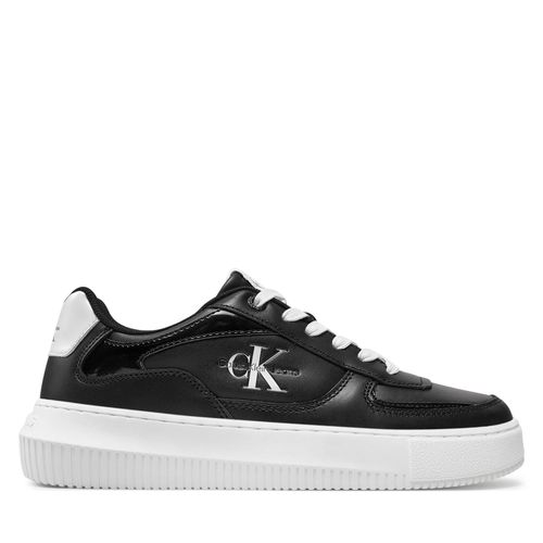Sneakers Calvin Klein Jeans Chunky Cupsole Low Lth Ml Meta YW0YW01410 Noir - Chaussures.fr - Modalova