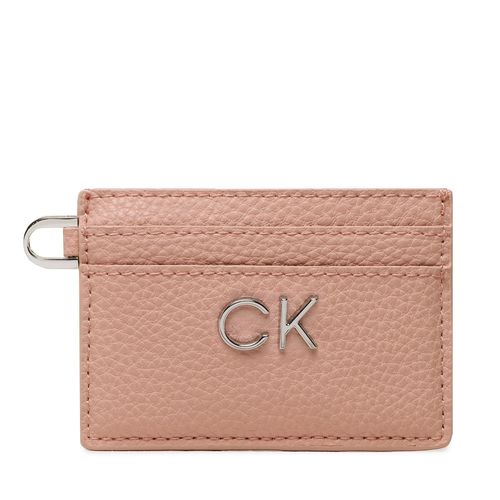 Étui cartes de crédit Calvin Klein Re-Lock Cardholder Pbl K60K610671 Rose - Chaussures.fr - Modalova