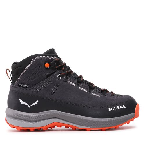 Chaussures de trekking Salewa Mtn Trainer 2 Mid Ptx K 64011-0878 Onyx/Alloy 0878 - Chaussures.fr - Modalova