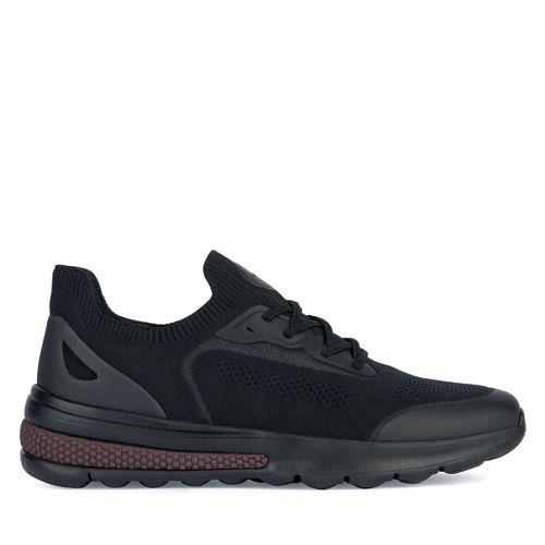 Sneakers Geox U Spherica Actif U35BAA 0006K C0241 Black/Bordeaux - Chaussures.fr - Modalova