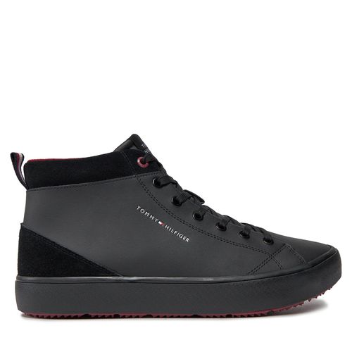 Sneakers Tommy Hilfiger Th Hi Vulc Cleat Lth Mix FM0FM04883 Black BDS - Chaussures.fr - Modalova