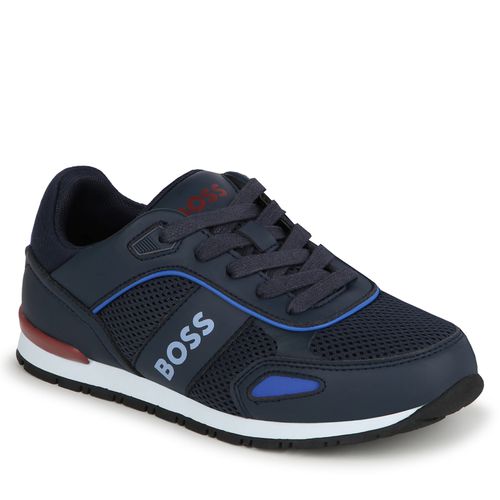 Sneakers Boss J50855 M Bleu marine - Chaussures.fr - Modalova