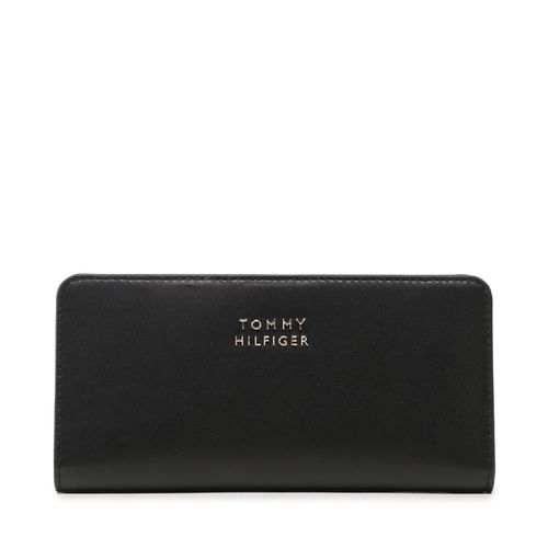 Portefeuille grand format Tommy Hilfiger Casual Chic Leather Large Wallet AW0AW14916 BDS - Chaussures.fr - Modalova