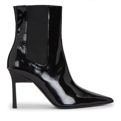 Bottines Calvin Klein Geo Stiletto Chelsea Boot 90-Pat HW0HW01809 Noir - Chaussures.fr - Modalova