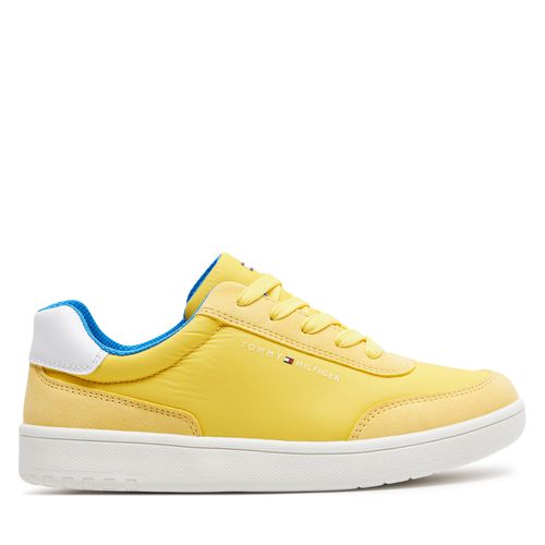 Sneakers Tommy Hilfiger Low Cut Lace-Up Sneaker T3X9-33351-1694 S Jaune - Chaussures.fr - Modalova