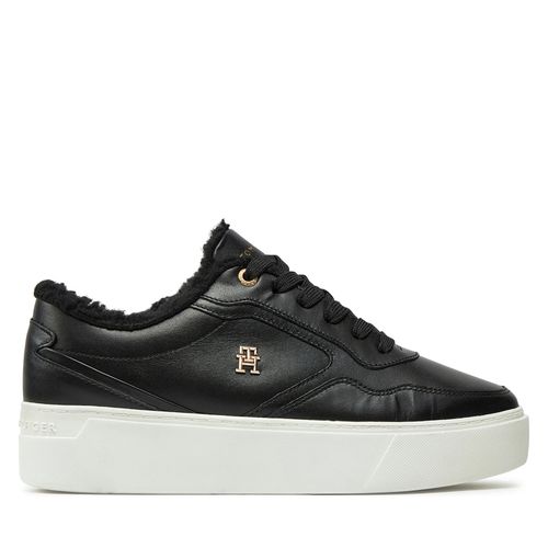 Sneakers Tommy Hilfiger Essential Platform Sneaker Fur FW0FW08349 Noir - Chaussures.fr - Modalova