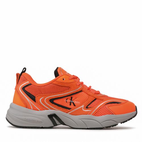 Sneakers Calvin Klein Jeans Retro Tennis Su-Mesh YM0YM00589 Orange - Chaussures.fr - Modalova