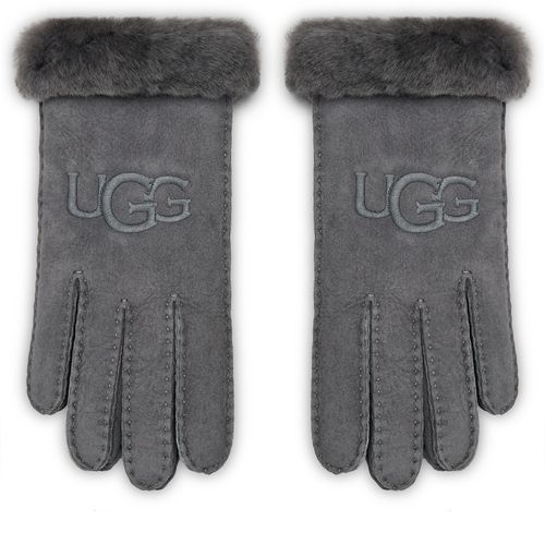 Gants Ugg W Sheepskin Embroider Glove 20931 Gris - Chaussures.fr - Modalova