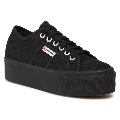 Tennis Superga 2790 Cotw Linea Up And Down S9111LW Full Black 996 - Chaussures.fr - Modalova