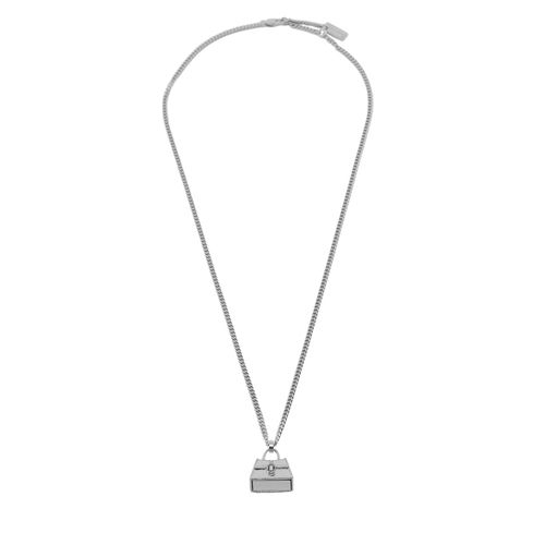 Collier Marc Jacobs The St. Marc Cuban-Link Chain Necklace 2F3JNC001J37 Argent - Chaussures.fr - Modalova