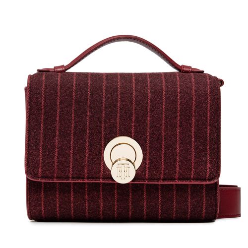 Sac à main Tommy Hilfiger Th Chic Crossover Pinstripe AW0AW13405 Bordeaux - Chaussures.fr - Modalova