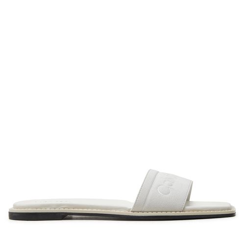 Mules / sandales de bain Calvin Klein Flat Slide He HW0HW01989 Blanc - Chaussures.fr - Modalova