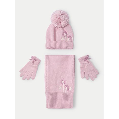 Ensemble : bonnet, écharpe et gants Mayoral 10826 Rose - Chaussures.fr - Modalova