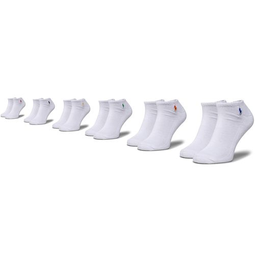 Lot de 6 paires de chaussettes basses unisexe Polo Ralph Lauren 449799739002 r.OS White - Chaussures.fr - Modalova