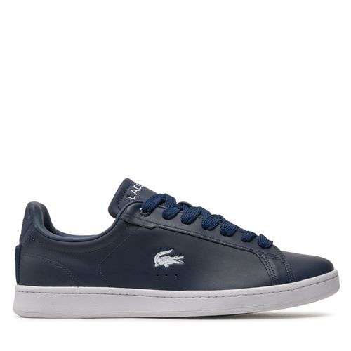 Sneakers Lacoste Carnaby Pro Leather 747SMA0043 Bleu marine - Chaussures.fr - Modalova