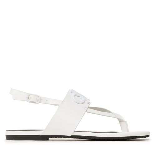 Sandales Calvin Klein Jeans Flat Sndal Toepost Hw YW0YW00953 White YBR - Chaussures.fr - Modalova