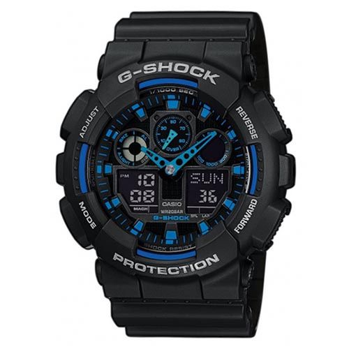 Montre G-Shock GA-100-1A2ER Black/Black - Chaussures.fr - Modalova