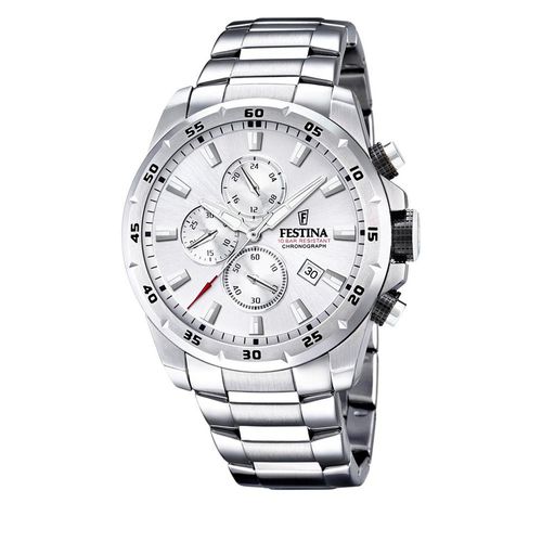 Montre Festina Chrono Sport 20463/1 Silver/Silver - Chaussures.fr - Modalova